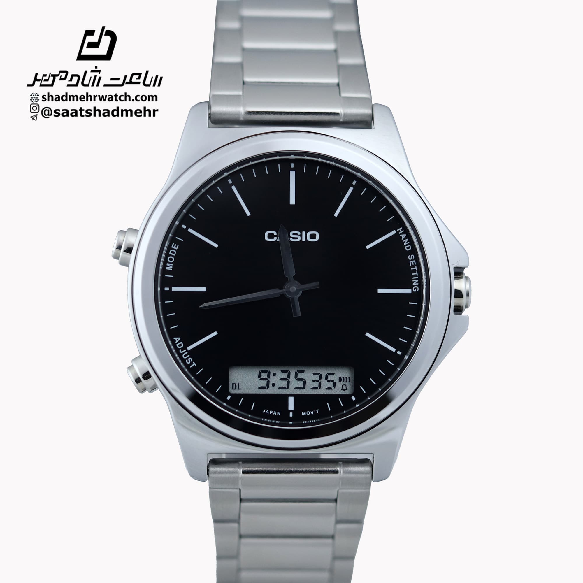 ساعت مچی دو زمانه مردانه کاسیو (Casio) MTP-VC01D-1EUDF