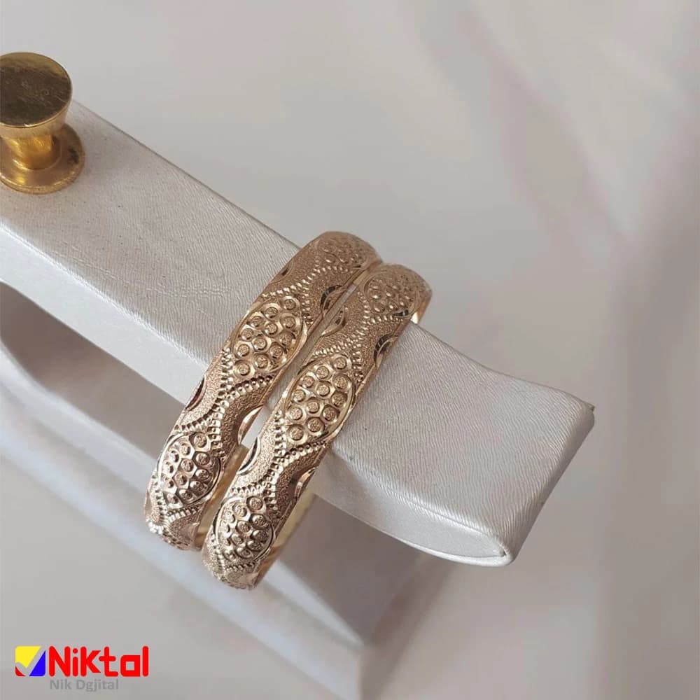 النگو طلاروس طرح طلا | سایزبندی ۲، ۳ و ۴ و ضد حساسیت — تصویر ۲