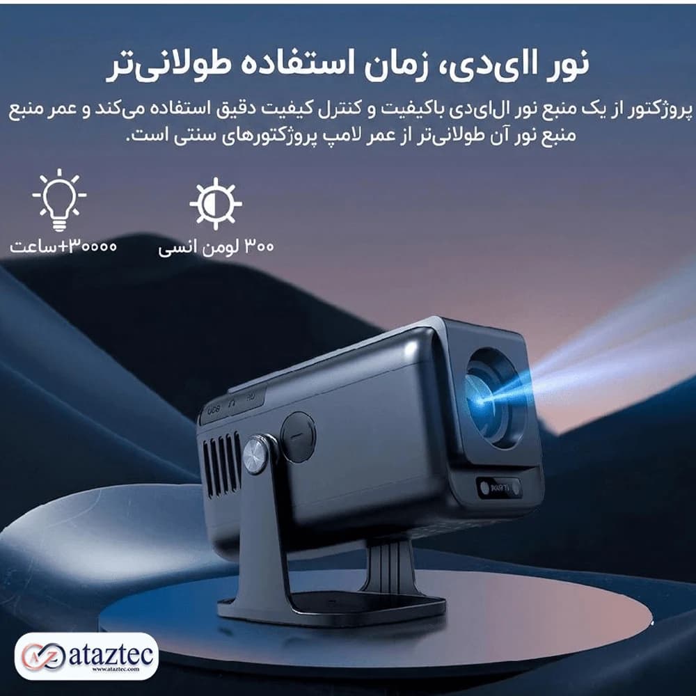 ویدئو پروژکتور هوشمند V1AF | با قابلیت تنظیم فوکوس — تصویر ۷
