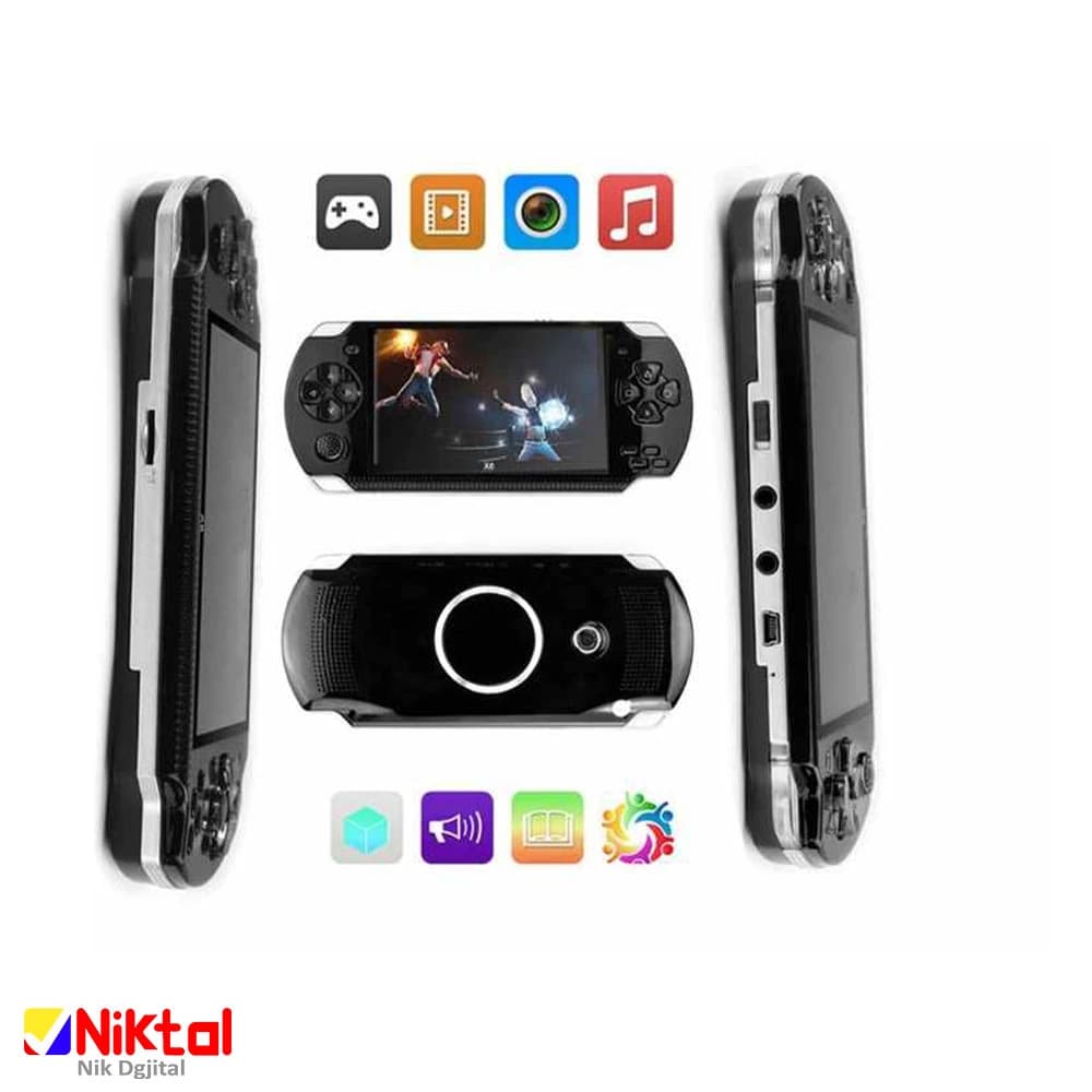 کنسول بازی دستی X6 با +10000 بازی کلاسیک، صفحه نمایش HD و امکانات چندرسانه‌ای — تصویر ۳