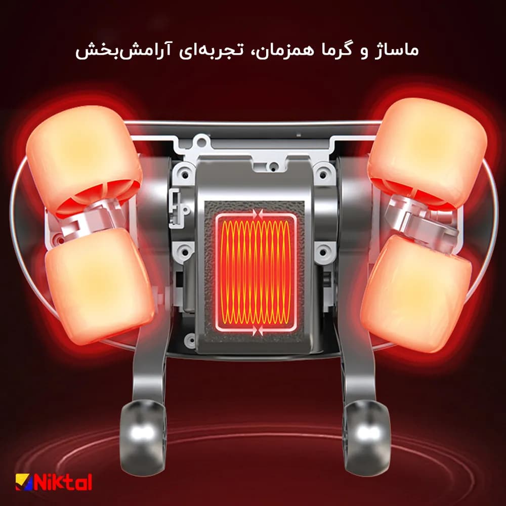 ماساژور بالشی آیجویر مدل R19 | بالش ماساژور شارژی با گرمایش و 3 حالت ماساژ — تصویر ۱۰