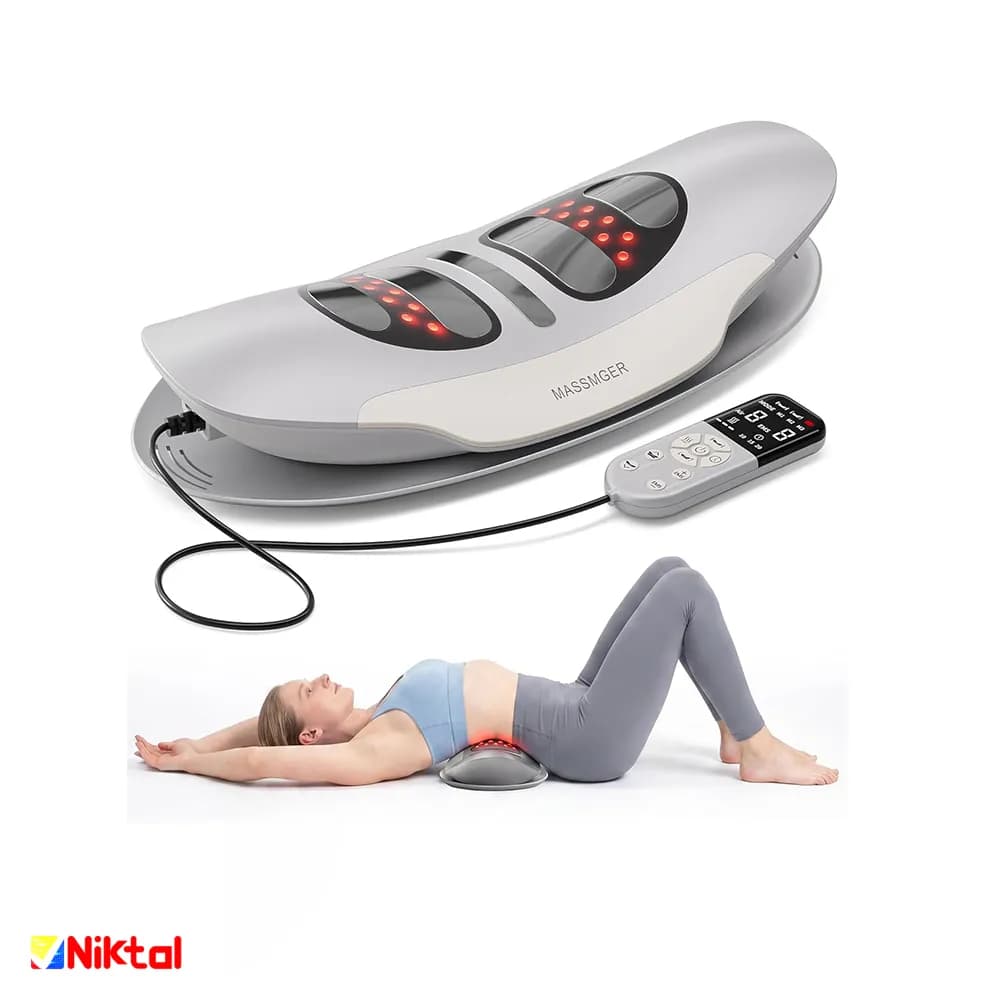 ماساژور کمر آیجویر مدل ST-1206 | دستگاه کشش هوشمند کمر با گرمایش، EMS و فشار هوا — تصویر ۱۲