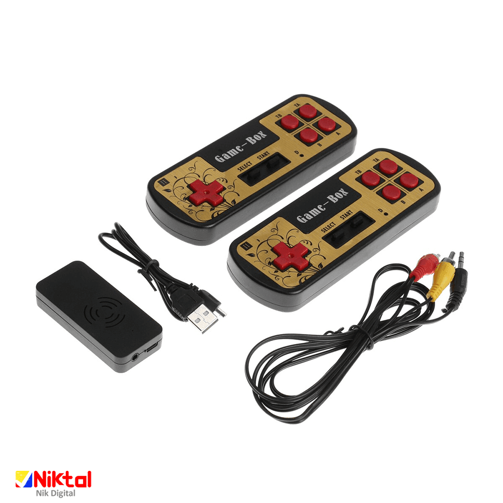کنسول بازی Game-Box مدل XF-016 | با 620 بازی داخلی نوستالژی و جوی‌استیک‌های بی‌سیم — تصویر ۴