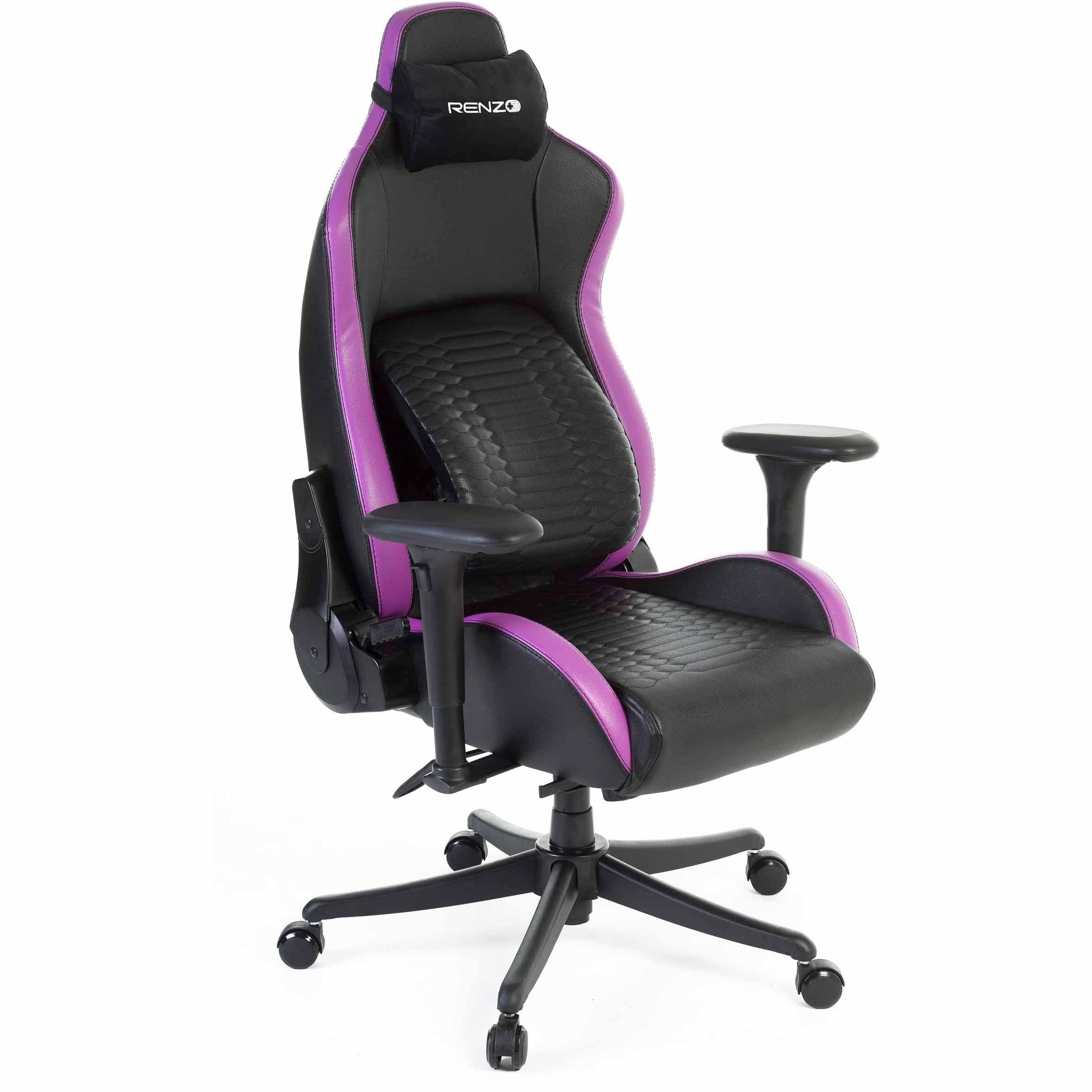 صندلی گیمینگ رنزو Renzo Royal Electric Purple — تصویر ۶