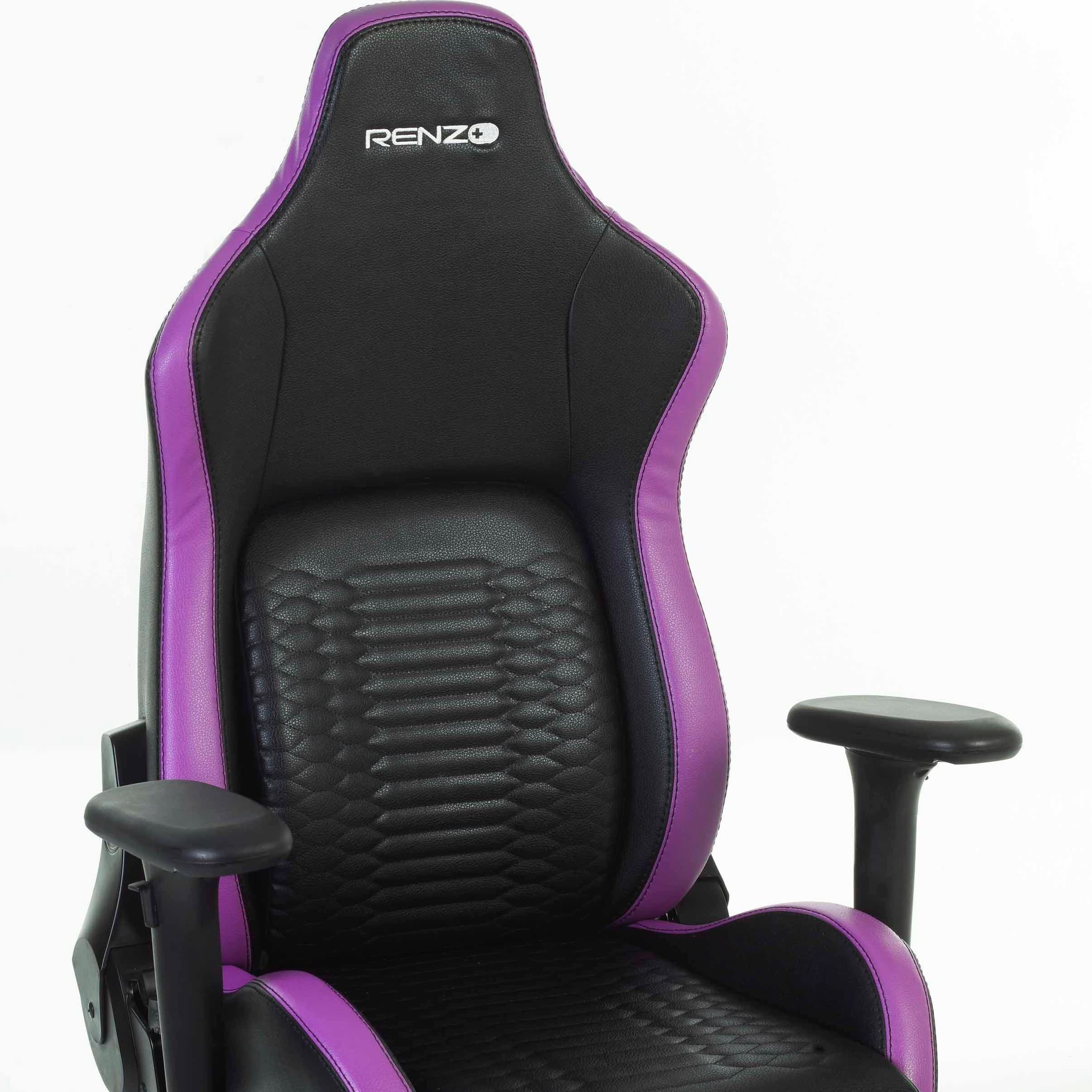 صندلی گیمینگ رنزو Renzo Royal Electric Purple — تصویر ۷