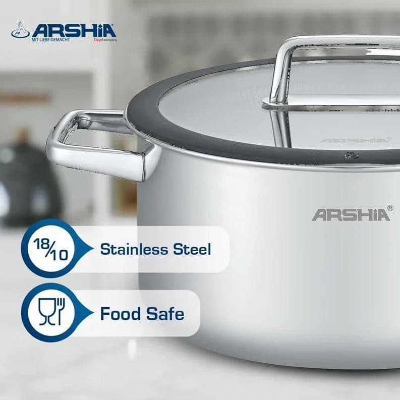 قابلمه استیل کف لیزری عرشیا 20سانتی 2.9 لیتر مدل SS050-3169 — تصویر ۷
