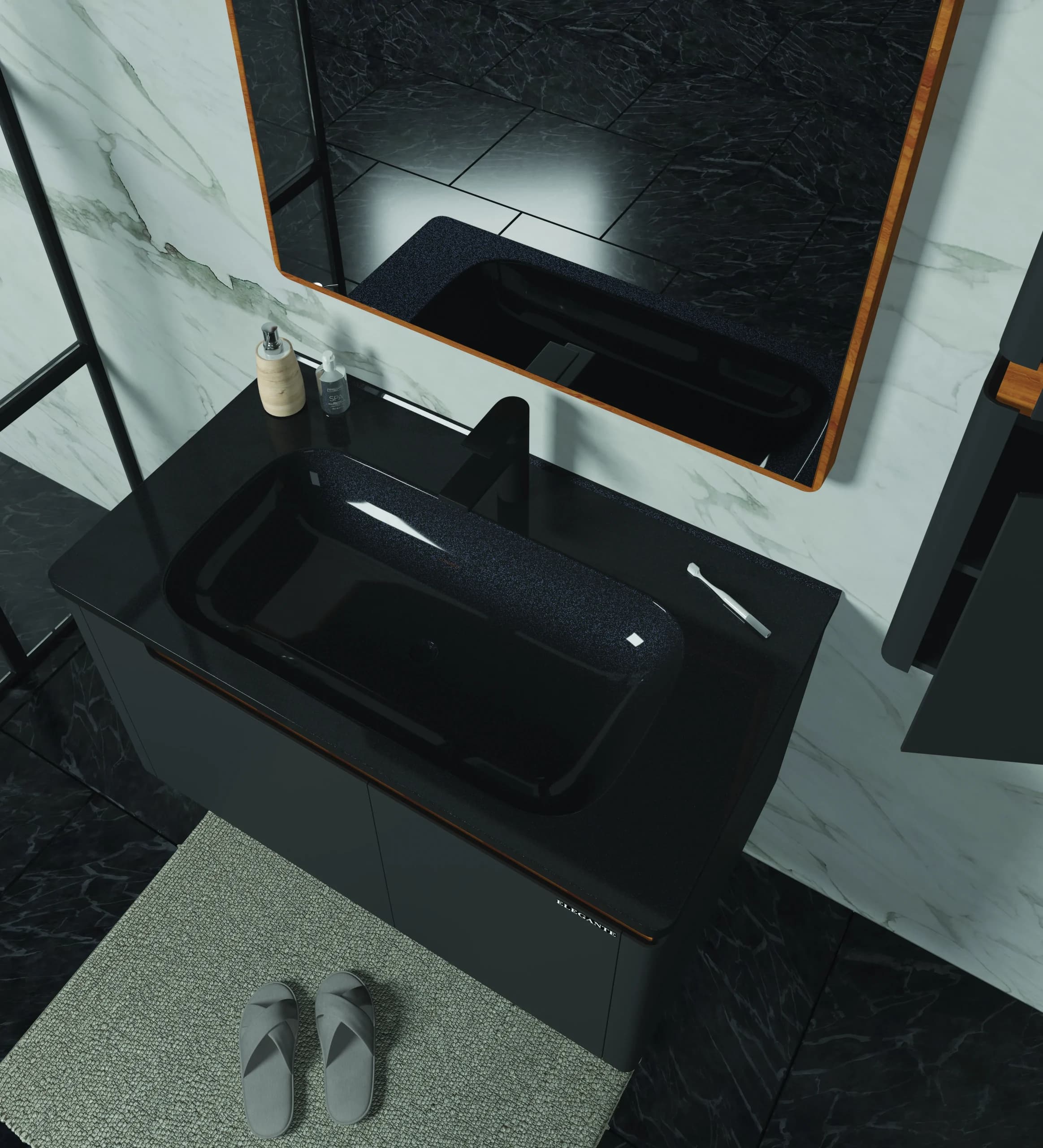 روشویی کابینتی الگانته مدل E 158 — تصویر ۳