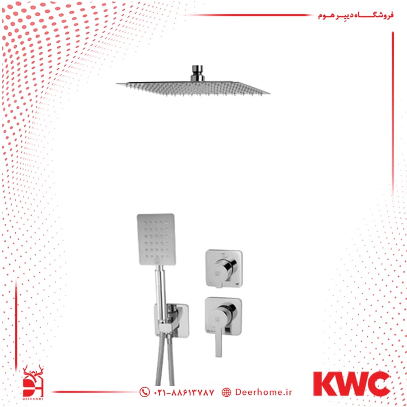 شیر حمام توکار KWC مدل متیس تیپ 3 یونیورسال
