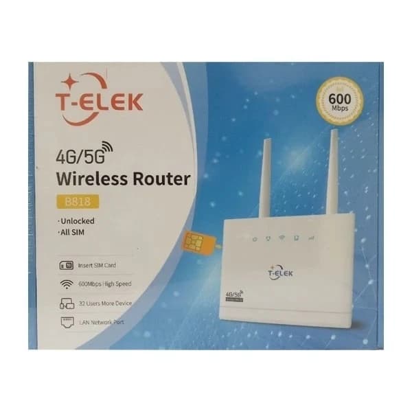 مودم سیمکارتی رومیزی 4G مدل Telek B818 گارانتی یکساله — تصویر ۳