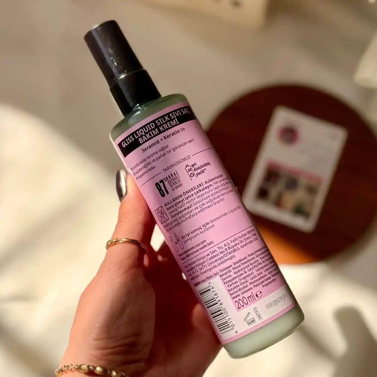اسپری دوفاز گلیس Gliss مدل Liquid Silk مناسب موهای مات و ضعیف حجم 200 میل — تصویر ۵