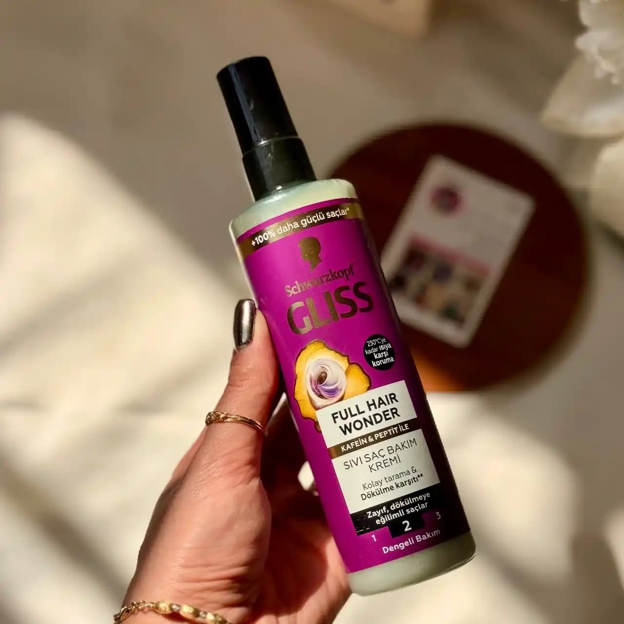 اسپری دوفاز گلیس مدل Full Hair wonder حاوی کافئین و پپتید (ضد ریزش) حجم 200 میل — تصویر ۵