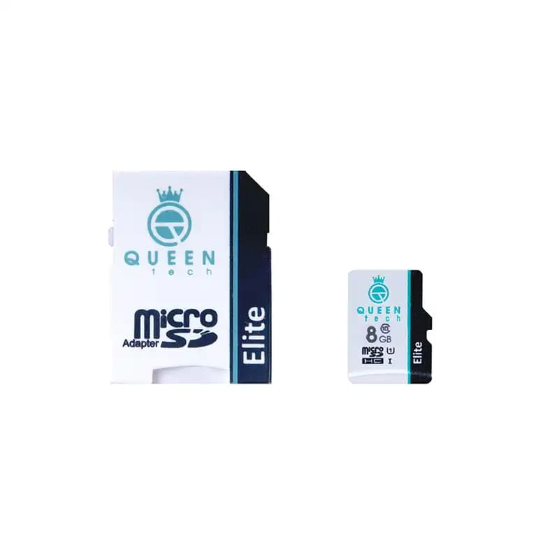 کارت حافظه 8 گیگابایت MicroSDXC کوئین تک مدل Elite 433X کلاس A2 سرعت 65 مگابایت بر ثانیه به همراه SD Card — تصویر ۵