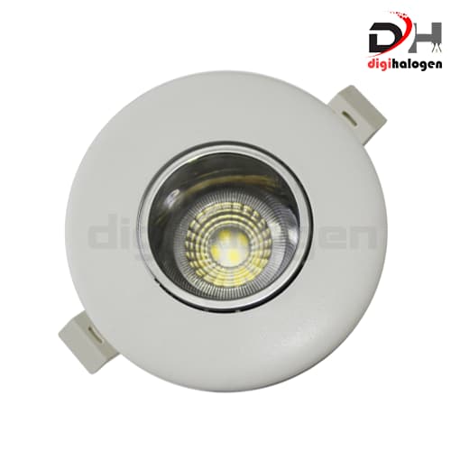 قاب هالوژن پارس لایت عمیق مدل سفید کروم براق F446WH