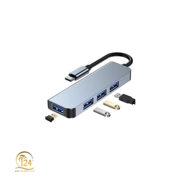 هاب 4 پورت TYPE-Cبه USB3.0 مدل P-3612 — تصویر ۸