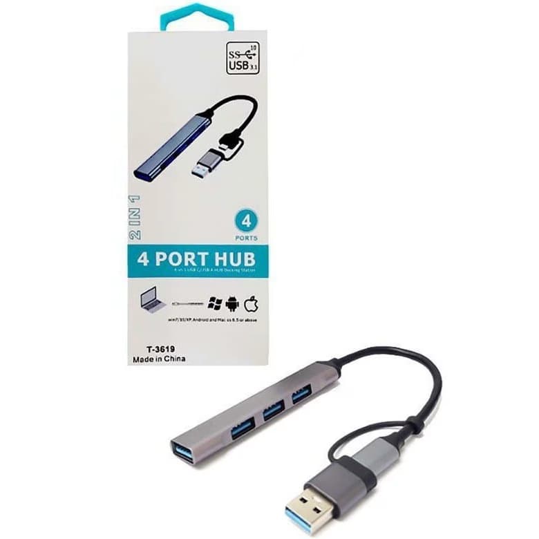 هاب 4 پورت TYPE-Cبه USB3.0 مدل P-3612 — تصویر ۱۱