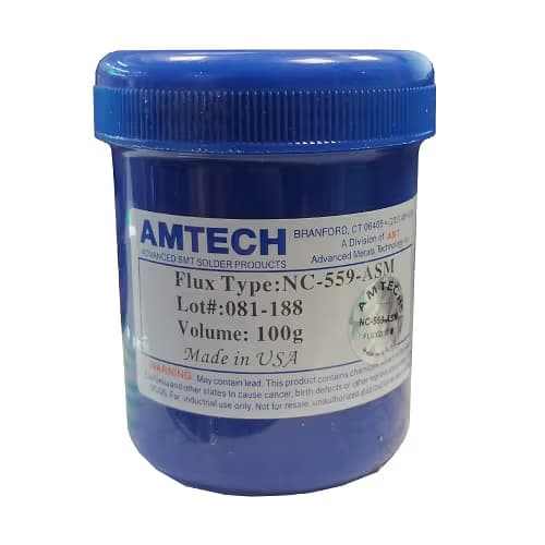 خمیر فلکس قوطی آبی 100 گرمی AMTECH NC-559-ASM — تصویر ۲
