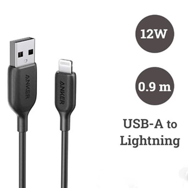 کابل شارژ USB به لایتنینگ انکر مدل Anker PowerLine A8812 طول 0.9 متر — تصویر ۶