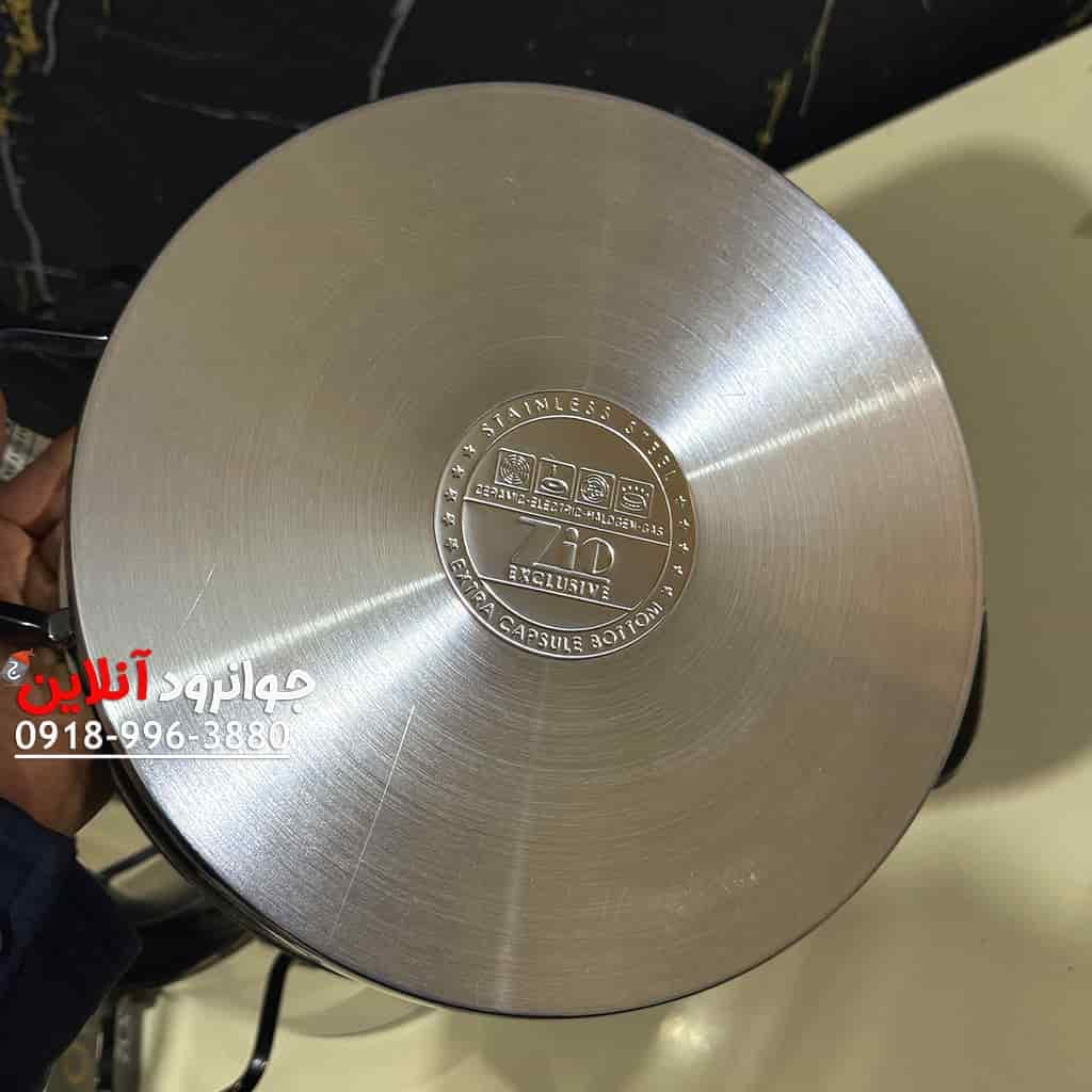 سرویس قابلمه استیل زیو 8 پارچه بابیلون سایز 28 مدل ZIO Babylon ZCS-1378S28 — تصویر ۱۲