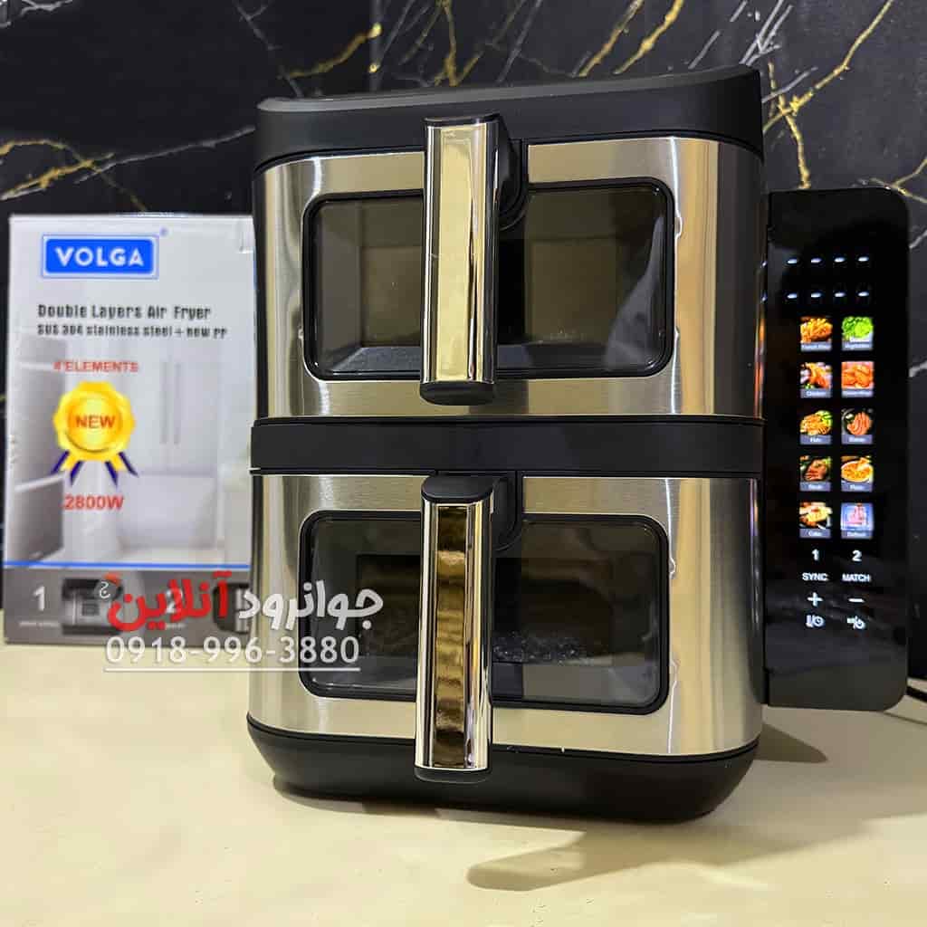 سرخ کن 2800 وات ولگا 11 لیتر دو طبقه VOLGA-147-H-SS — تصویر ۷