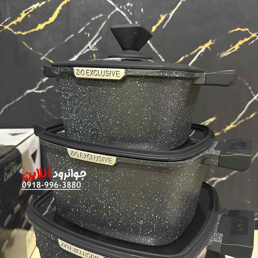 قابلمه زیو مربع 10 پارچه طرح جامبو zcs-8310 کرایه در محل — تصویر ۷