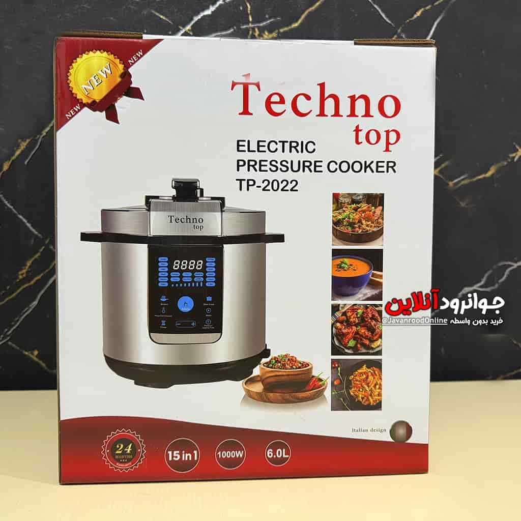 زودپز برقی تکنو تاپ 15 کاره 6 لیتر Techno pro TP-2022 — تصویر ۷