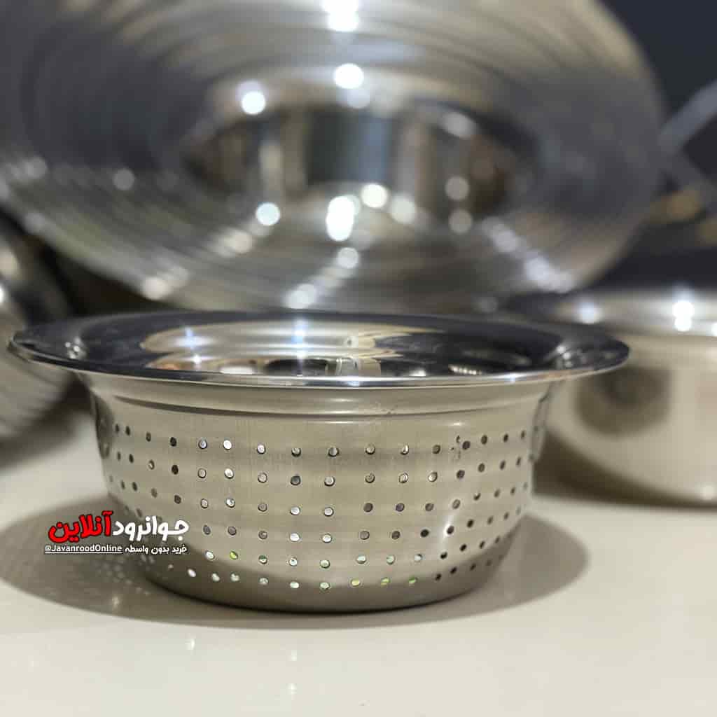 آبکش لگن یونیک 22 پارچه 3 میل بدون درب Unique 11Pcs — تصویر ۷