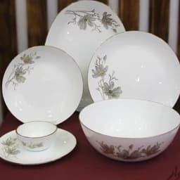سرویس ارکوپال ژالین طوسی لب طلا ،(پسکرایه)،گل طوسی، توسی،دور طلایی، 6 نفره ،26 پارچه،مقصود،گل طلاکوب،گرد گل طلایی، — تصویر ۲