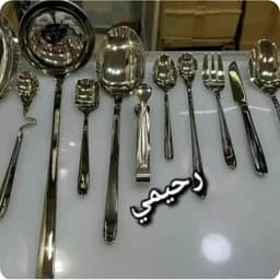 سرویس قاشق و چنگال 30نفره 156 پارچه مدل دونا نقره ای المانی اصل دونا ناخنی ( پس کرایه ) — تصویر ۲