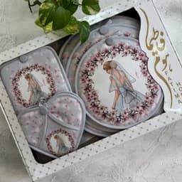 سرویس آشپزخانه مخمل 15 تکه مدل حنانه طرح 66 — تصویر ۵