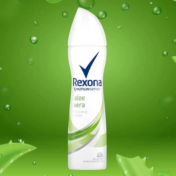 اسپری زیر بغل زنانه رکسونا Rexona مدل Aloe Vera حجم 200 میلی — تصویر ۶