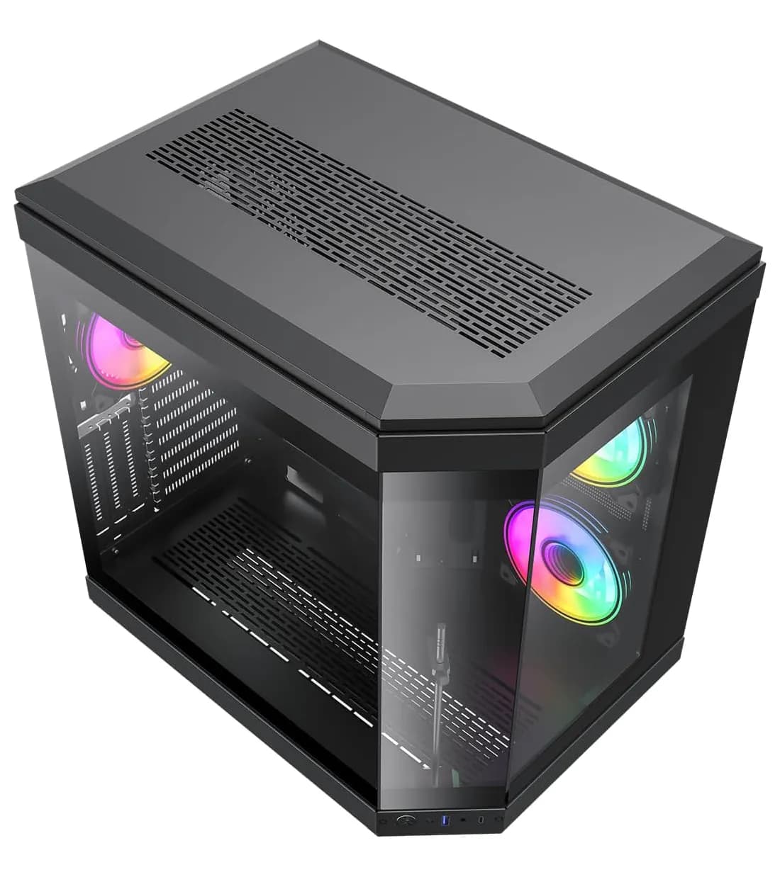 کیس گیمینگ گیم مکس مدل Gamemax HYPE Black — تصویر ۸