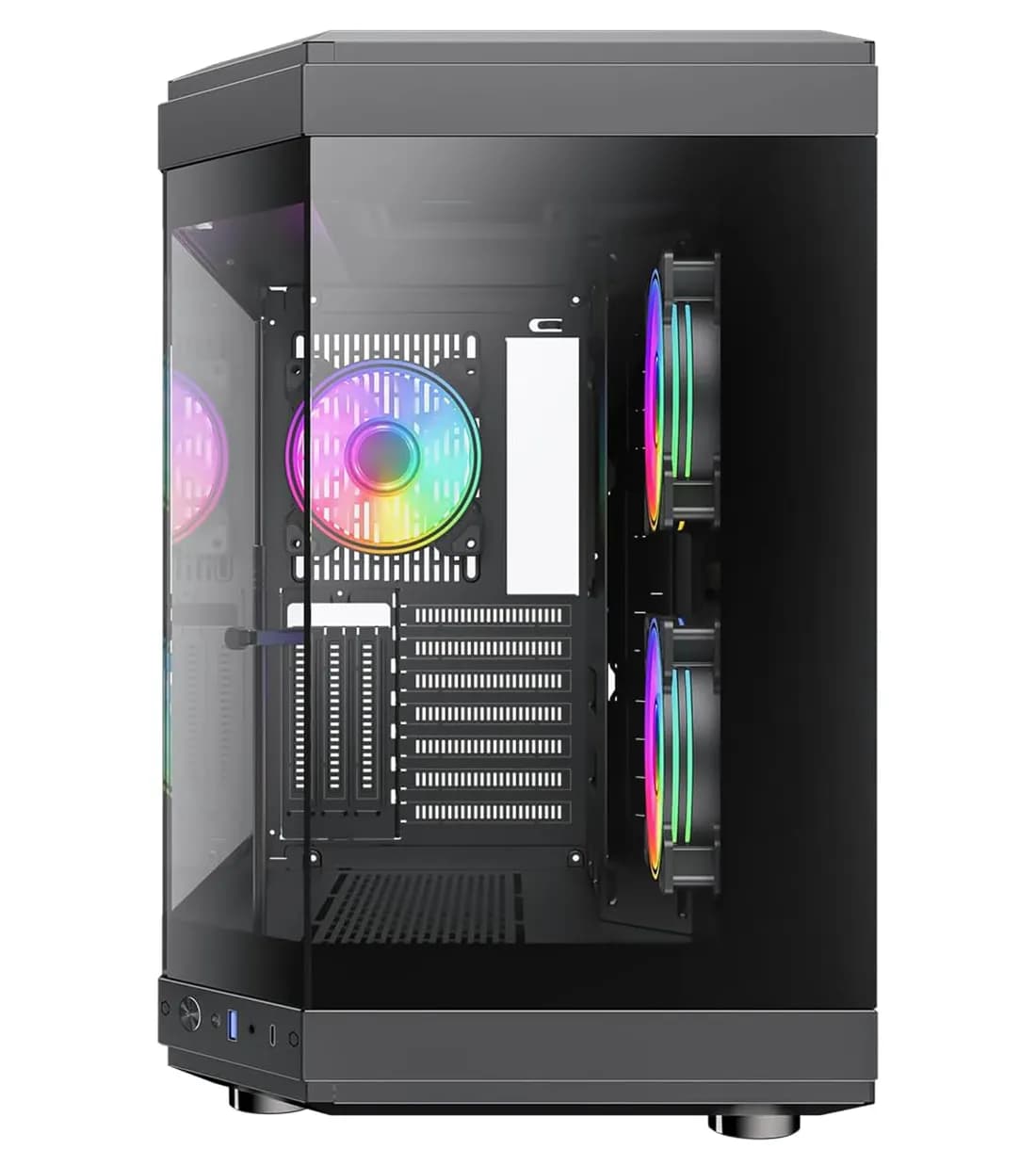 کیس گیمینگ گیم مکس مدل Gamemax HYPE Black — تصویر ۲