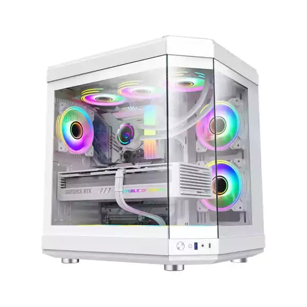 کیس گیمینگ گیم مکس مدل Gamemax HYPE White — تصویر ۵