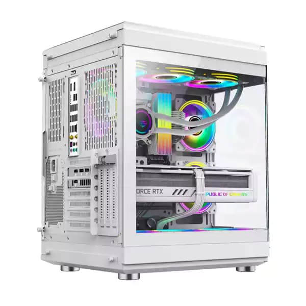 کیس گیمینگ گیم مکس مدل Gamemax HYPE White — تصویر ۲