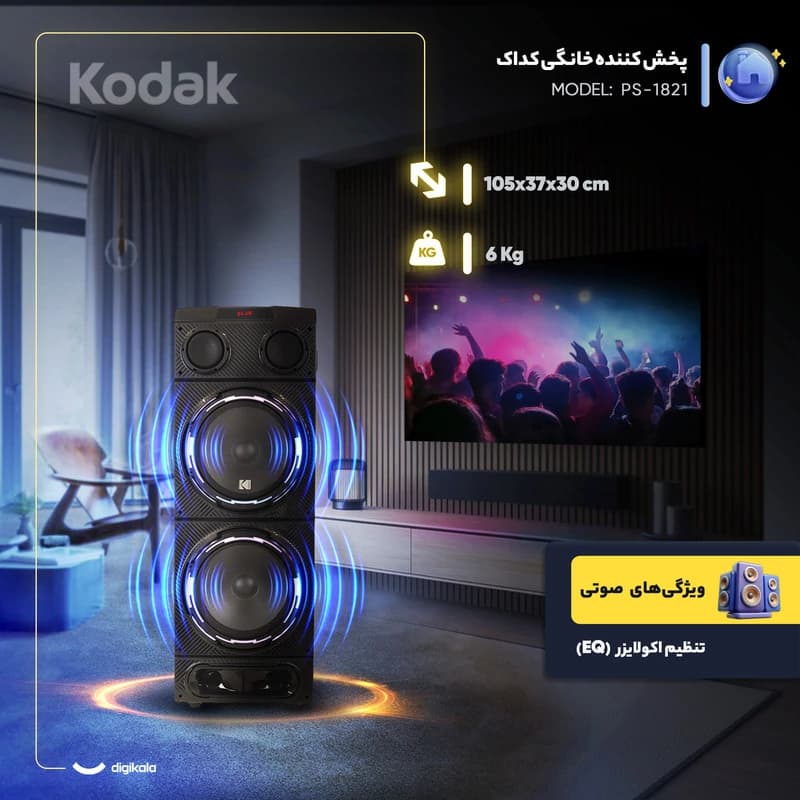 پخش کننده خانگی کداک مدل PS-1821 — تصویر ۷