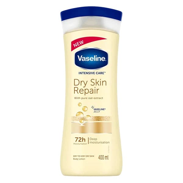 لوسیون بدن وازلین پوست خشک Dry Skin Repair حاوی جو دو سر حجم 400 میلی