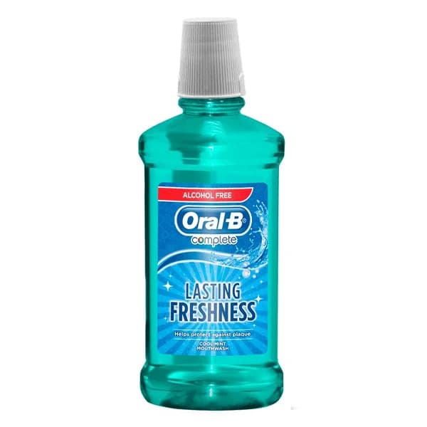 دهان شویه بدون الکل اورال بی مدل Lasting Freshness حجم 500 میلی