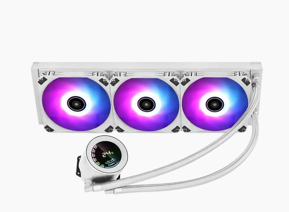 فن پردازنده اوست مدل AWEST GT-AVT360 ARGB Liquid Cooler white — تصویر ۷