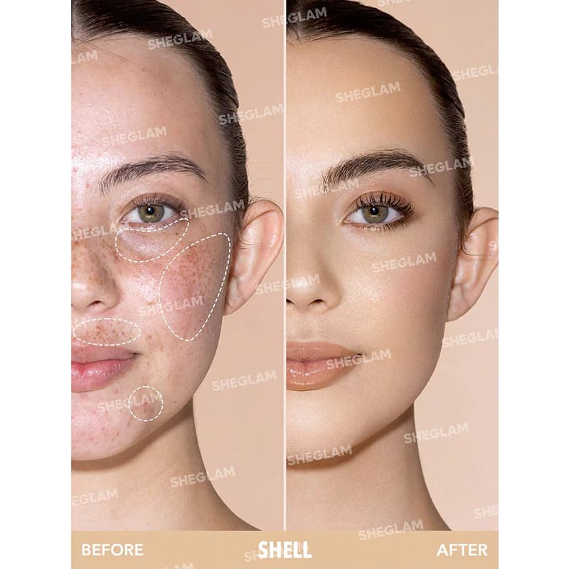 کانسیلر سر اسفنجی شیگلم مدل COMPLEXION BOOST رنگ SHELL — تصویر ۶