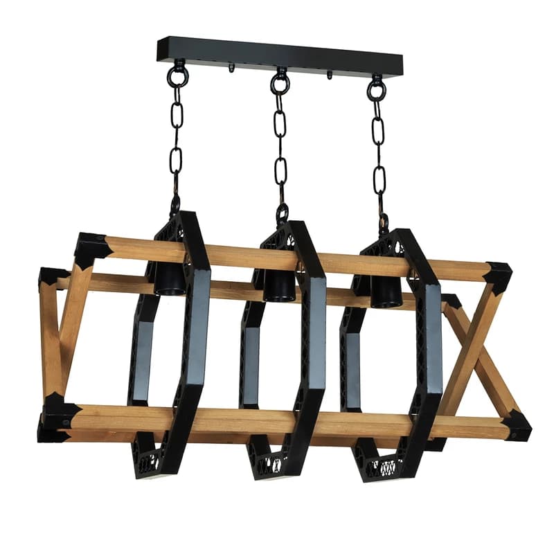 لوستر سه شعله چشمه نور کد A2232/3BK