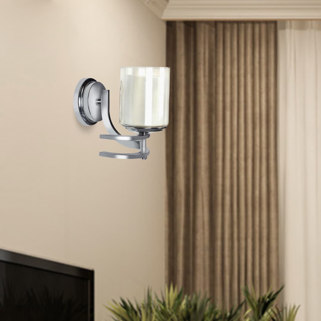 چراغ دیواری چشمه نور مدل N2667/1C کروم — تصویر ۶