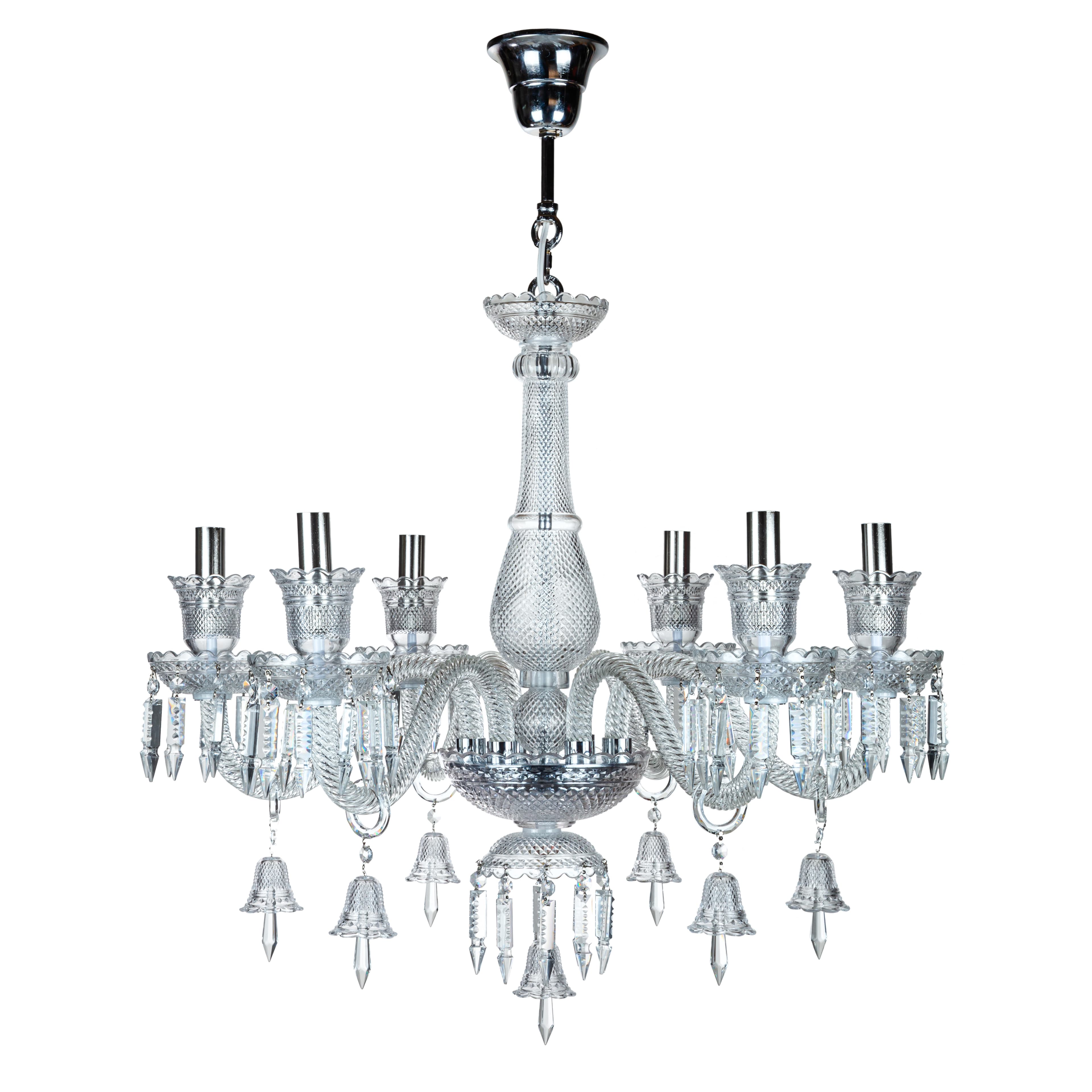 لوستر کریستالی چشمه نور 6 شعله کد HA3112/6CR