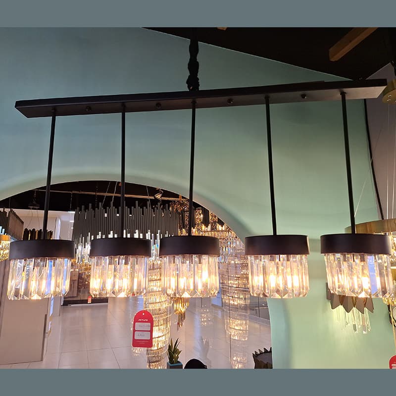 چراغ آویز 5 شعله چشمه نور کد MO4403/5BK — تصویر ۱۰