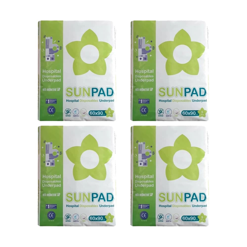 پک 4 تایی پد زیرانداز یکبارمصرف سان پد Sun pad
