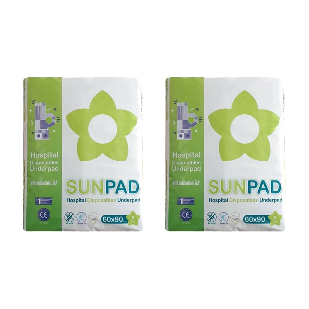 پک 2 تایی پد زیرانداز یکبارمصرف سان پد Sun pad — تصویر ۳