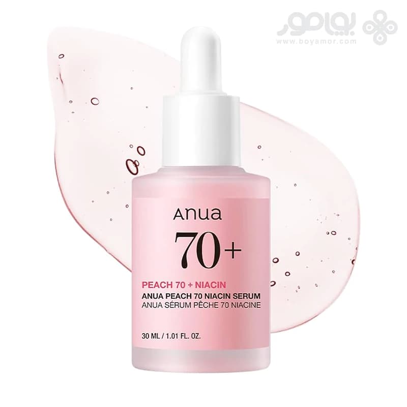 سرم روشن کننده نیاسین و هلو آنوا 70% حجم 30 میل — تصویر ۴