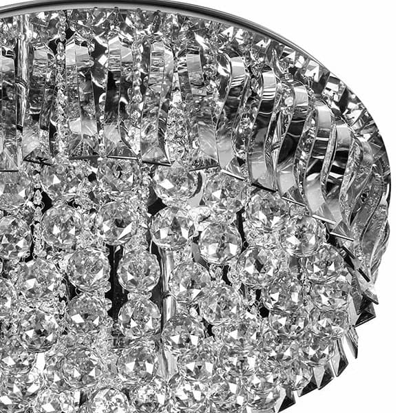 لوستر سقفی کریستالی چشمه نور 18 شعله کد A6638/70-S-C کروم (ریموت دار) — تصویر ۱۰