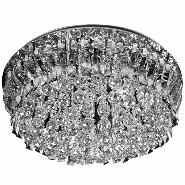 لوستر سقفی کریستالی چشمه نور 18 شعله کد A6638/70-S-C کروم (ریموت دار) — تصویر ۸