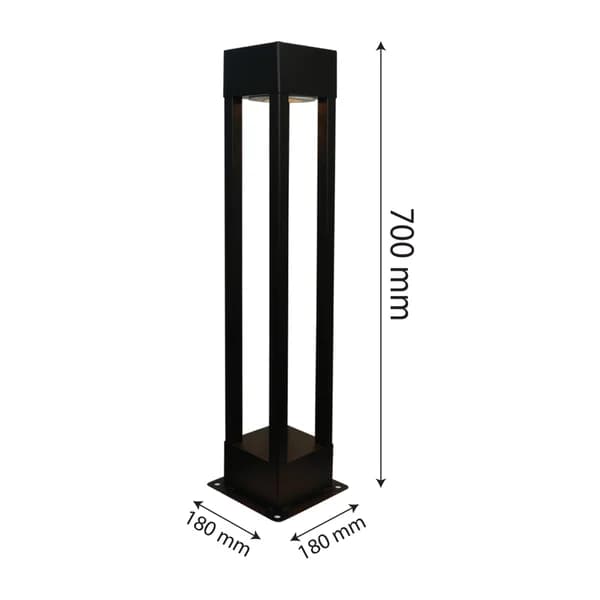 چراغ پارکی ایستاده ضد آب کد P102 — تصویر ۳