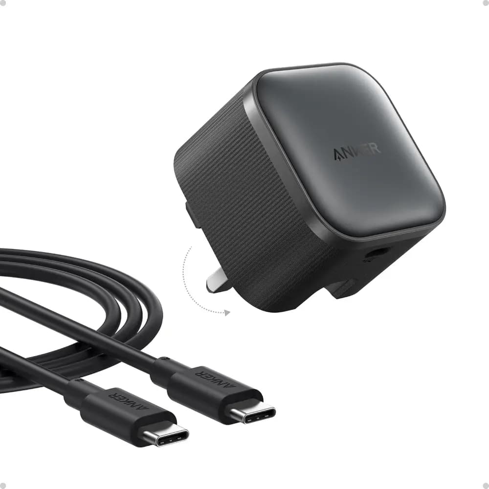 شارژر دیواری ۴۵ وات انکر Anker Nano USB-C Charger 45W B2692 به همراه کابل USB-C to USB-C